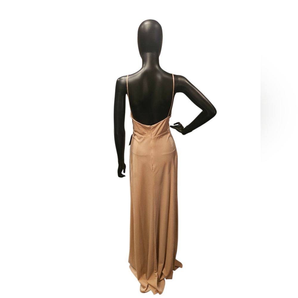 Jenny Yoo Prosecco Blush Velvet Gown - Picture 7 of 8